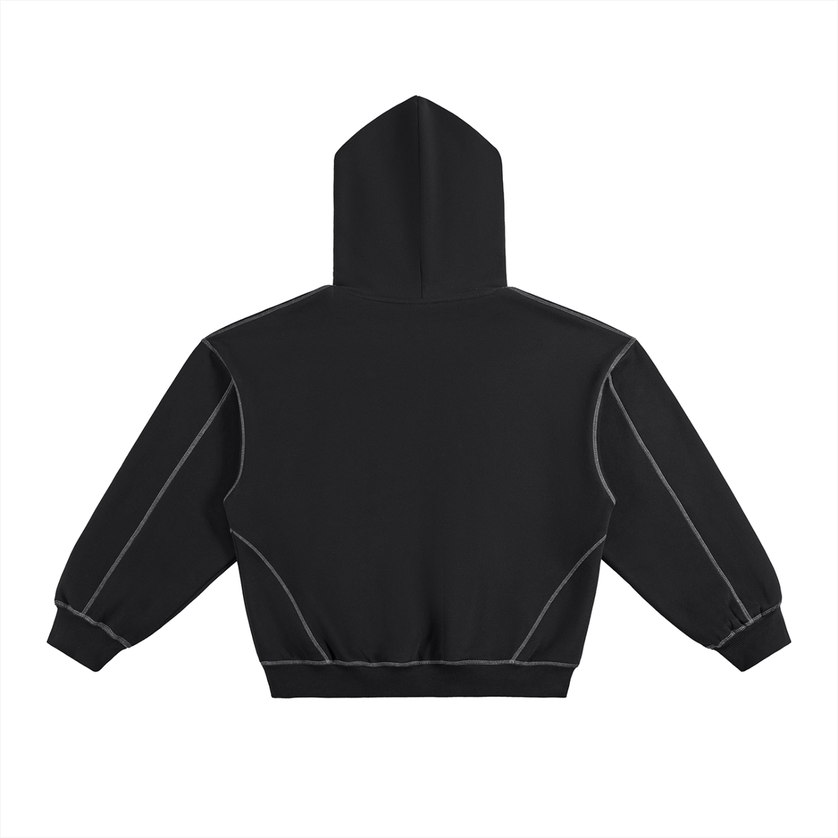 Sudadera negra Outline con capucha