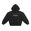 Sudadera negra Outline con capucha