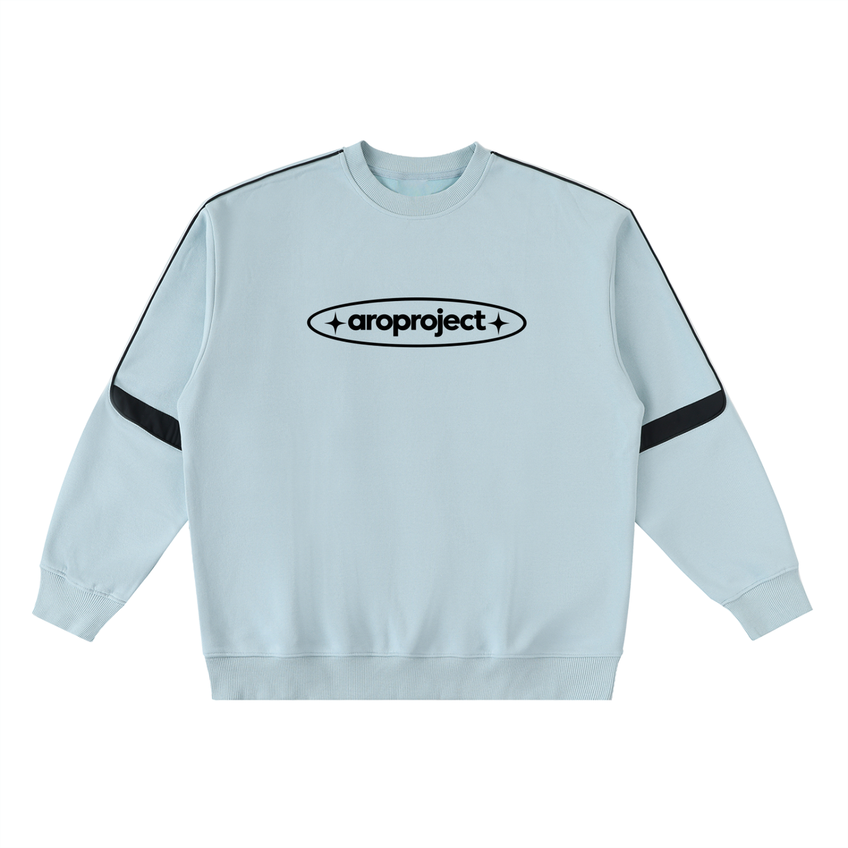Sudadera blanca sin capucha Silent Signal | AroProject.