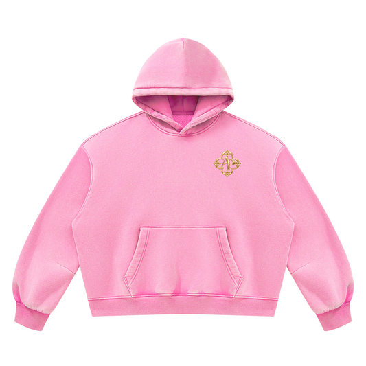 Unisex Vintage Wash Boxy Fleece Hoodie
