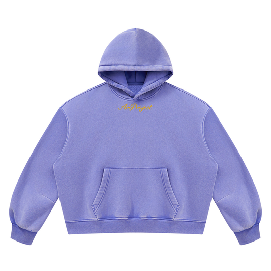 Unisex Vintage Wash Boxy Fleece Hoodie