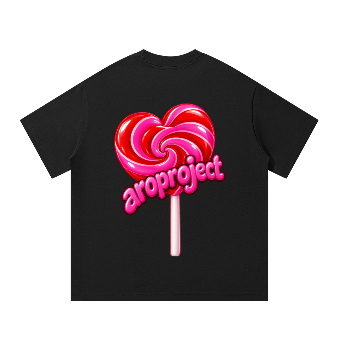 Camiseta Sweet Heart Negra | AroProject
