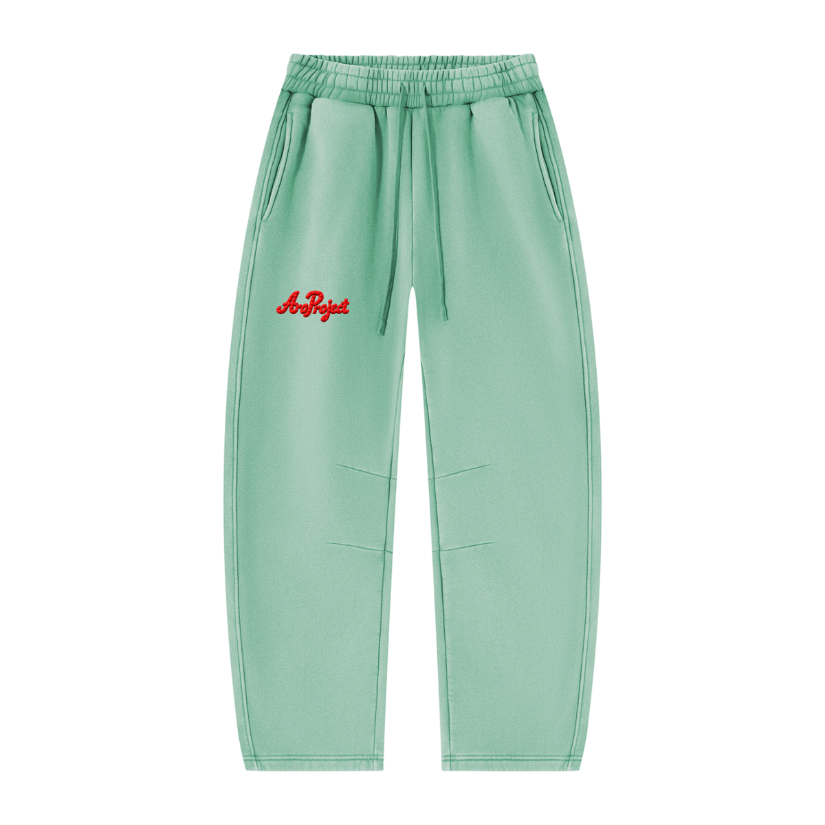 Unisex Vintage Wash Barrel Leg Fleece Sweatpants