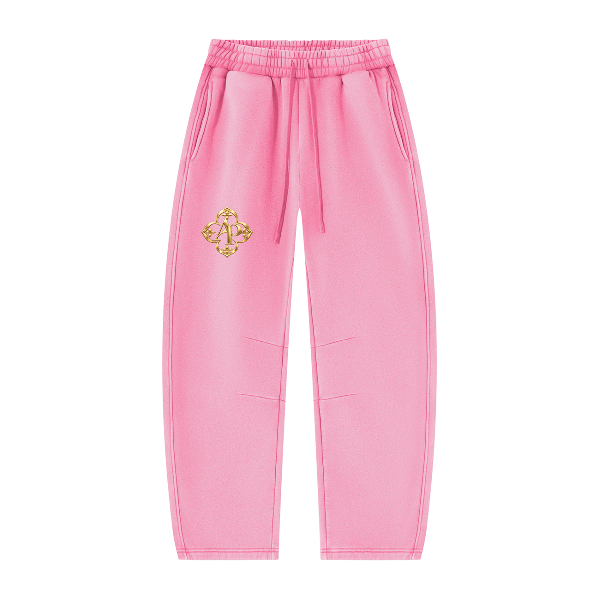 Unisex Vintage Wash Barrel Leg Fleece Sweatpants