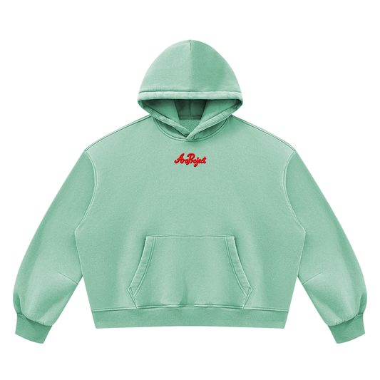 Unisex Vintage Wash Boxy Fleece Hoodie