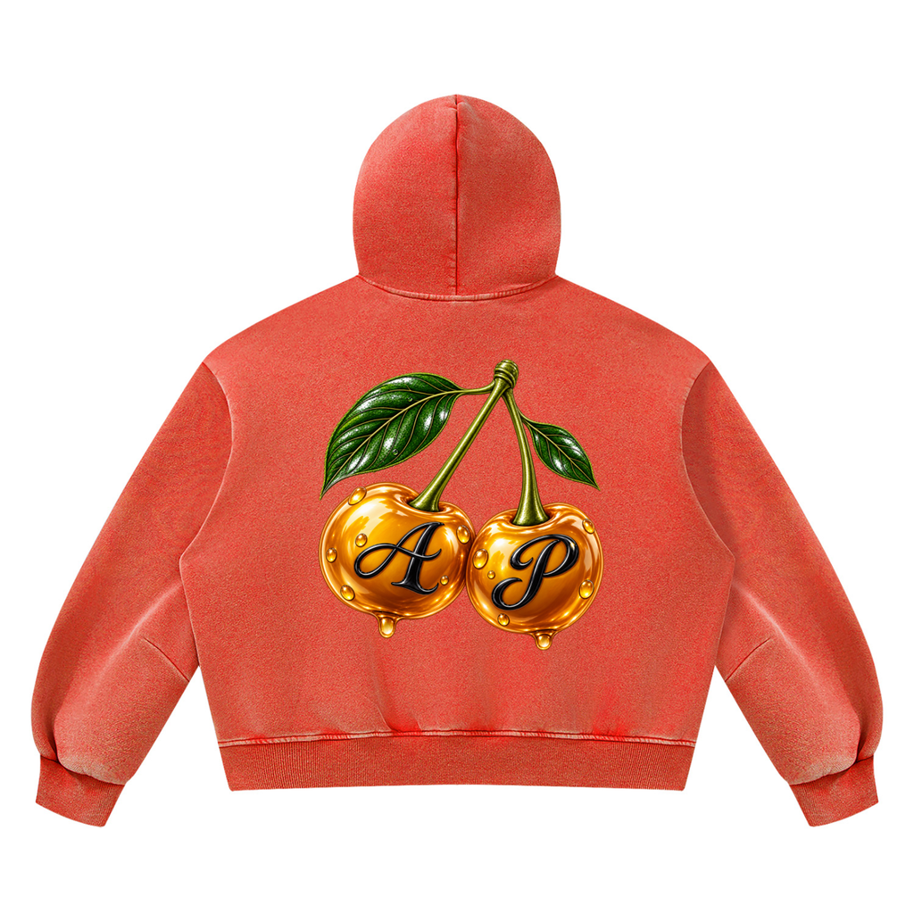 Sudadera oversize Cherry AP con capucha